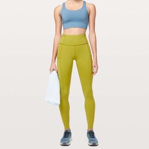 Lulu Lemon Golden Lime leggings size 4